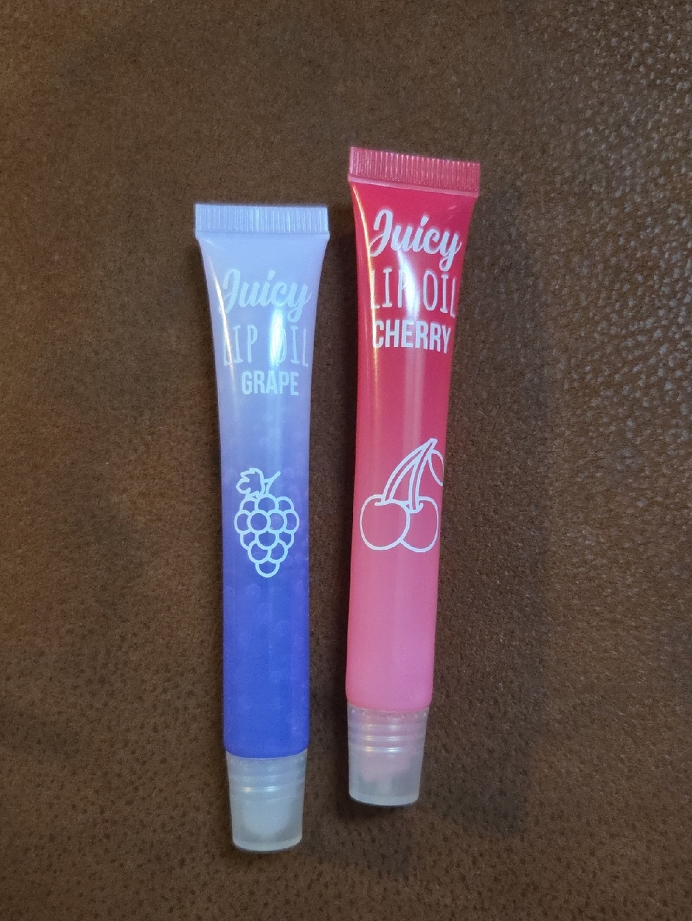 Juicy Lip Oil Duo - Grape (Purple) & Cherry (Pink)